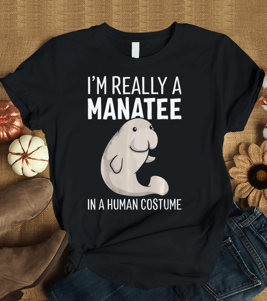 I'm Really a Manatee in a Human Costume T-Shirt