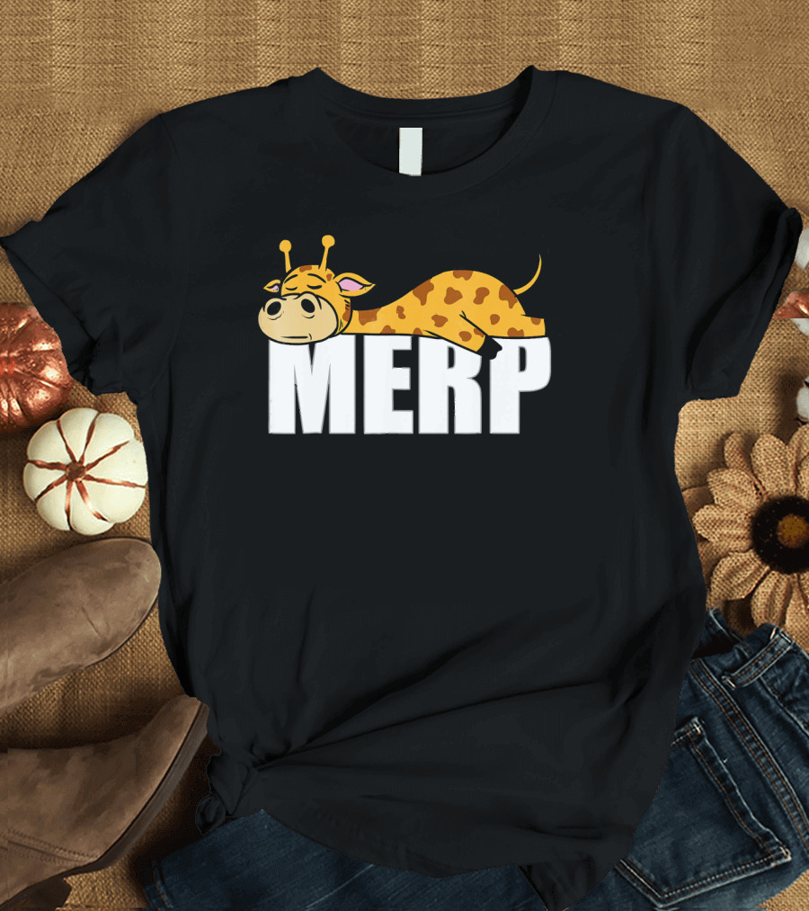 Giraffe Merp Funny Internet Dank Meme T-Shirt
