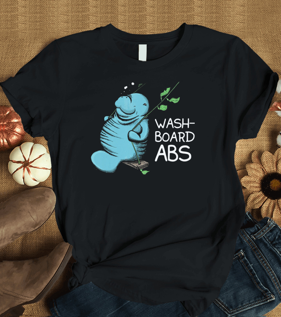 Manatee Swinging Washboard Abs T-Shirt