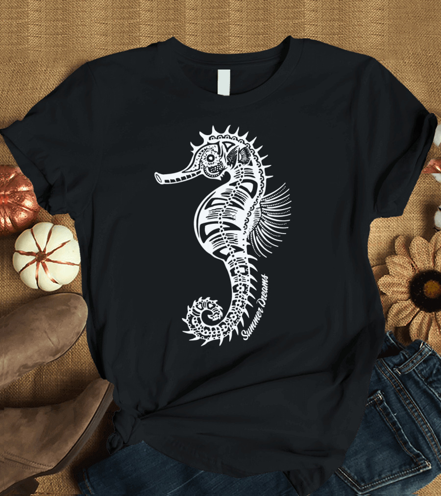 Summer Dreams Seahorse Cute Animal T-Shirt