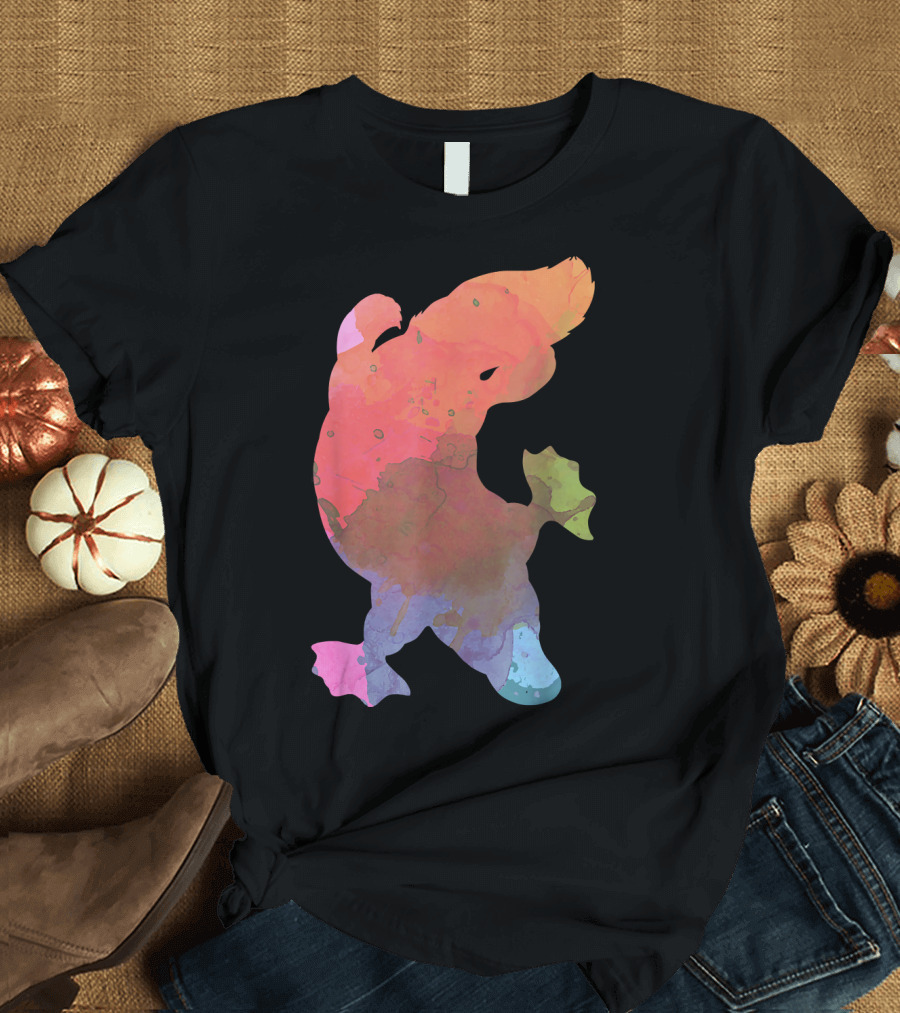 Colourful Platypus Watercolor T-Shirt