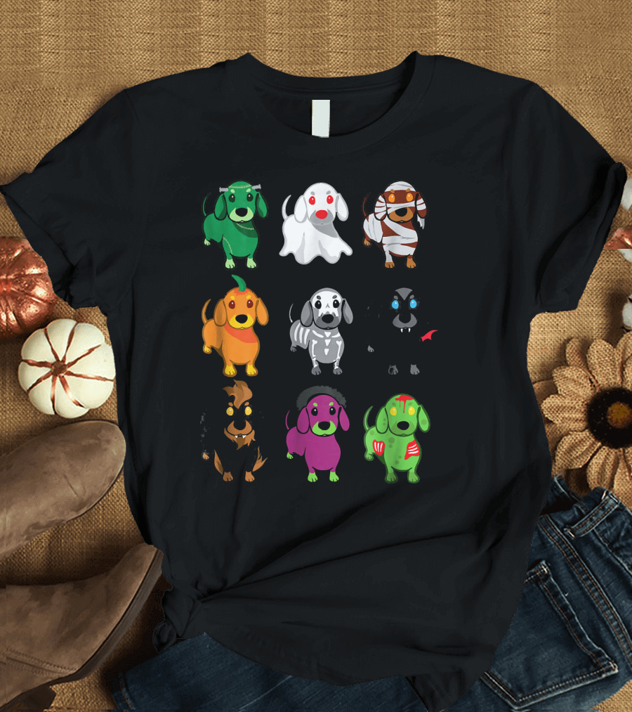 Christmas Kids Funny Dog Monster Costume Parade T-Shirt