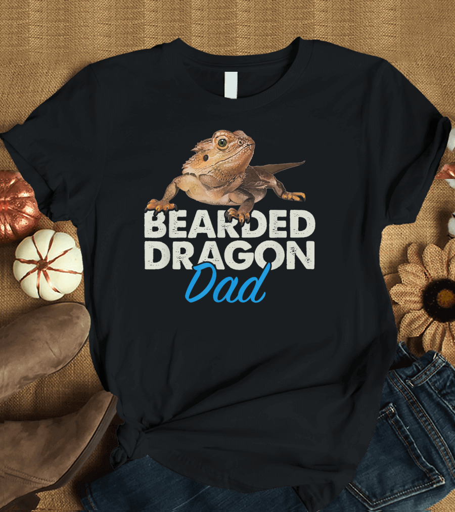 Bearded Dragon Dad Reptile Lizard Pet Enthusiast T-Shirt