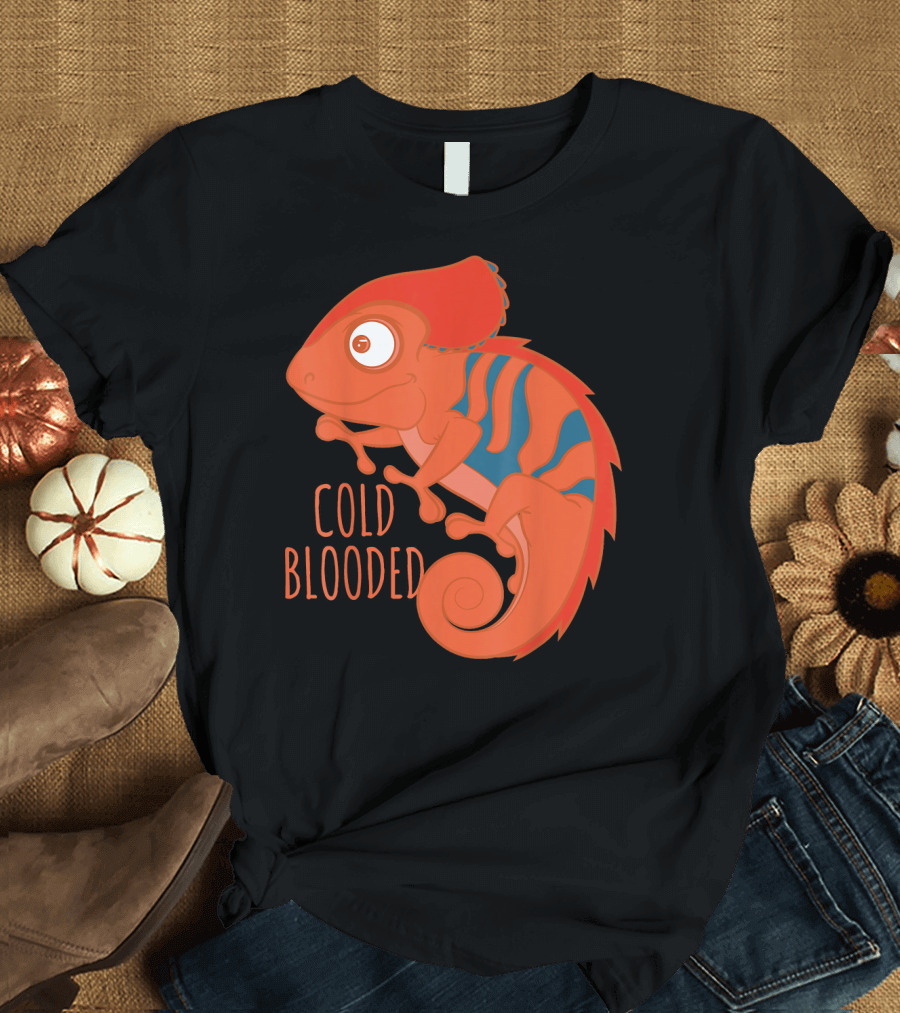 Cold Blooded Chameleon Cute Art Chamel T-Shirt