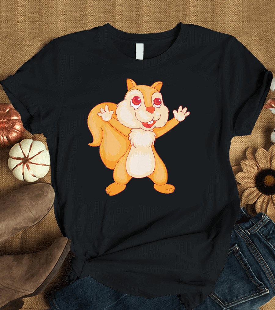 Cool Squirrel Great Sciurida Cartoon Character T-Shirt