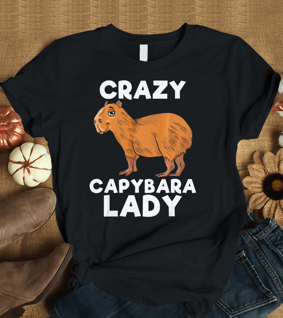 Crazy Capybara Lady T-Shirt