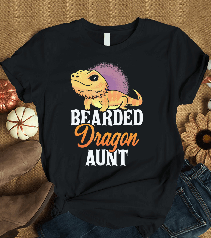 Bearded Dragon Aunt Lizard Lovers T-Shirt