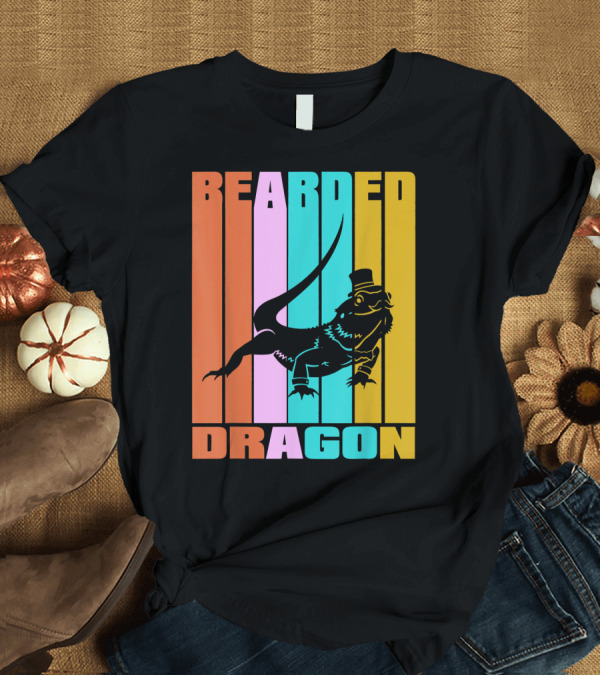 T-Shirt: Bearded Dragon Vintage Retro Reptile Liz T-Shirt Bearded Dragon Vintage Retro Reptile Liz T-Shirt