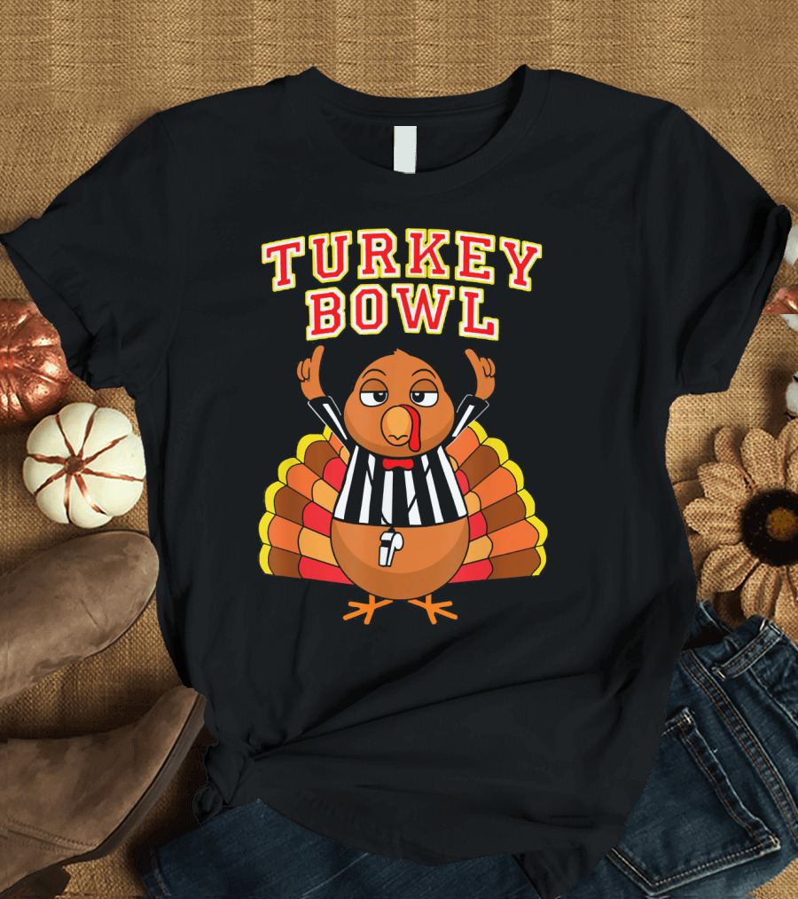Turkey Bowl Annual Family Football Thanksgiving T-Shirt