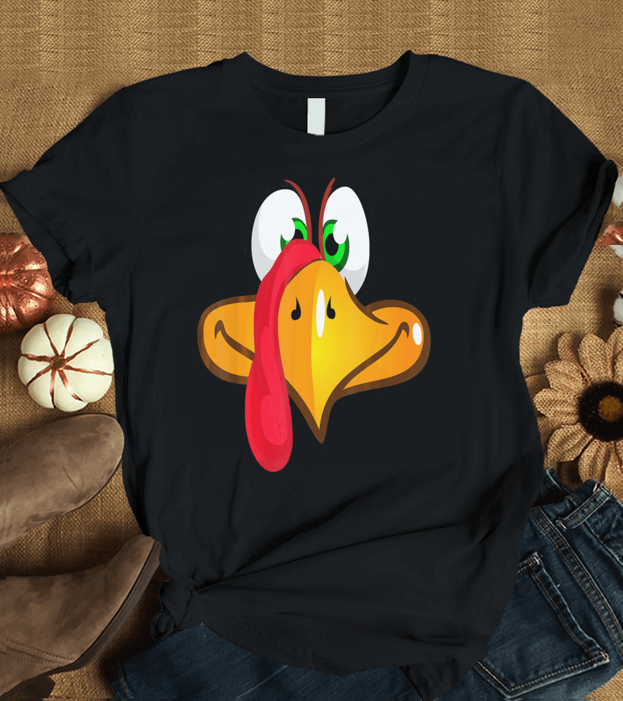 Funny Turkey Face with Goofy Expression T-Shirt