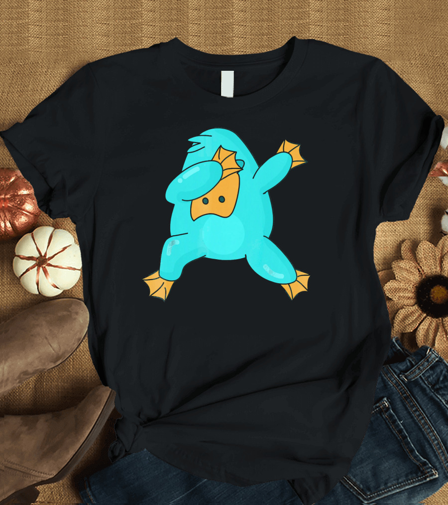 Funny Dabbing Platypus Cartoon Pose T-Shirt