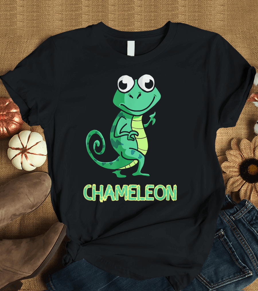 Chameleon Cartoon Kids Chameleon T-Shirt