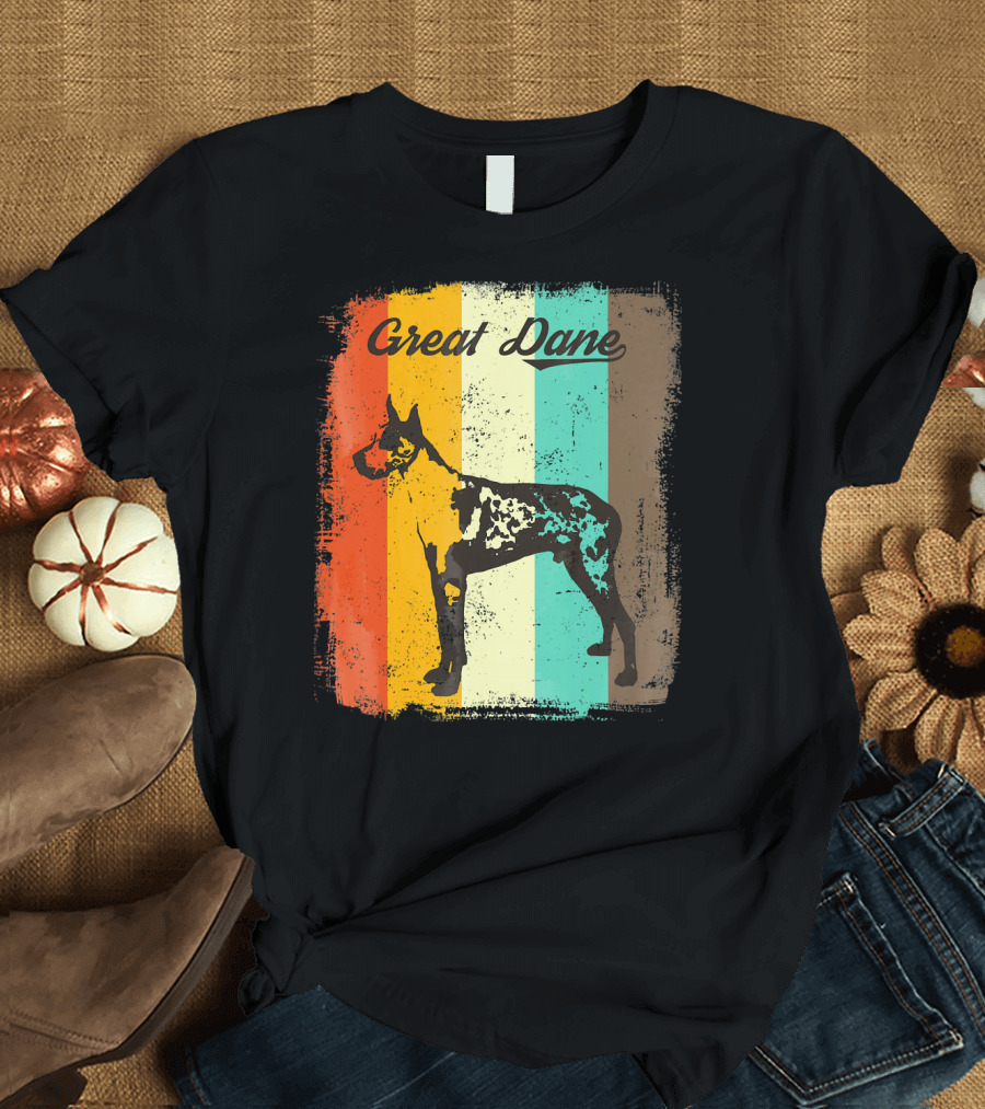 Great Dane Dog Retro T-Shirt