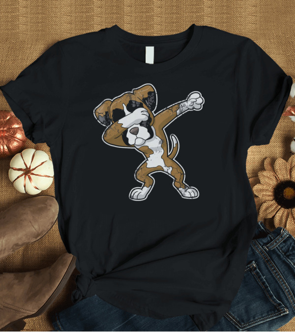 T-Shirt: Boxer Dog Dab Dance Pose T-Shirt Boxer Dog Dab Dance Pose T-Shirt