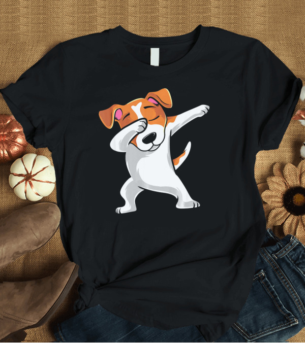 T-Shirt: Dabbing Jack Russell Terrier Dab Dance T-Shirt Dabbing Jack Russell Terrier Dab Dance T-Shirt