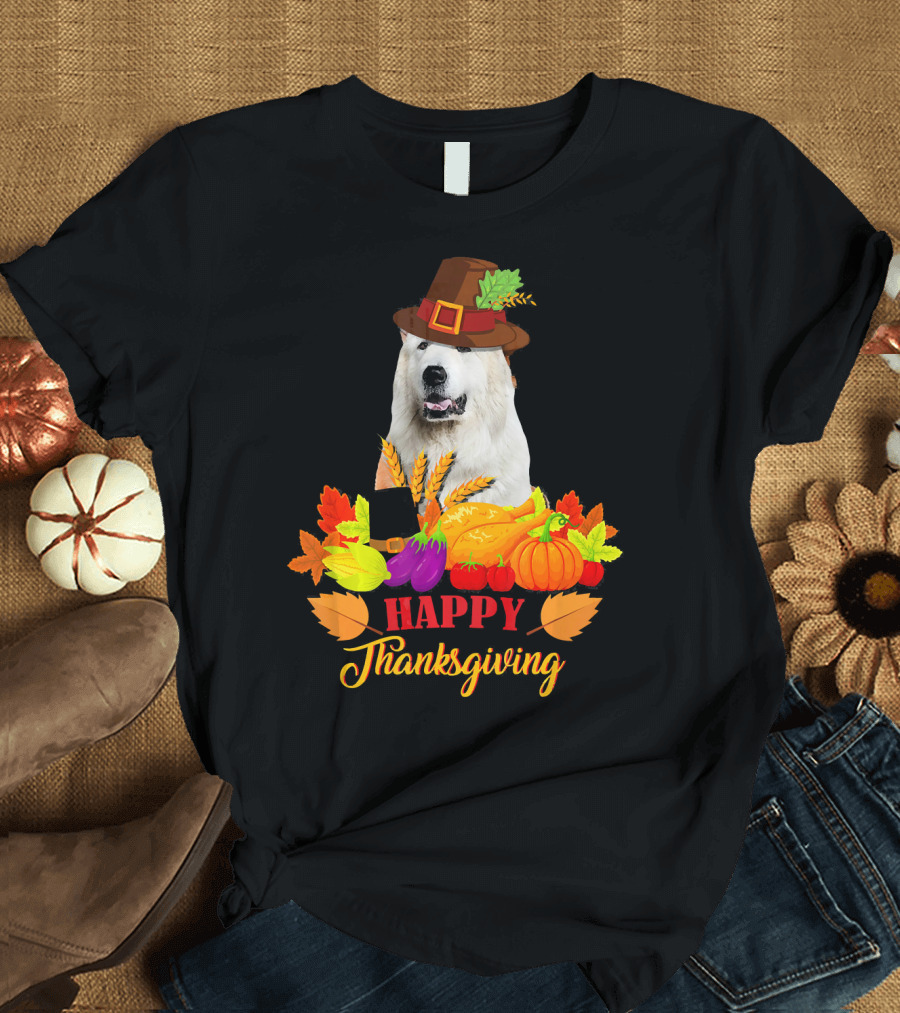 Thanksgiving Great Dane Happy Harvest T-Shirt