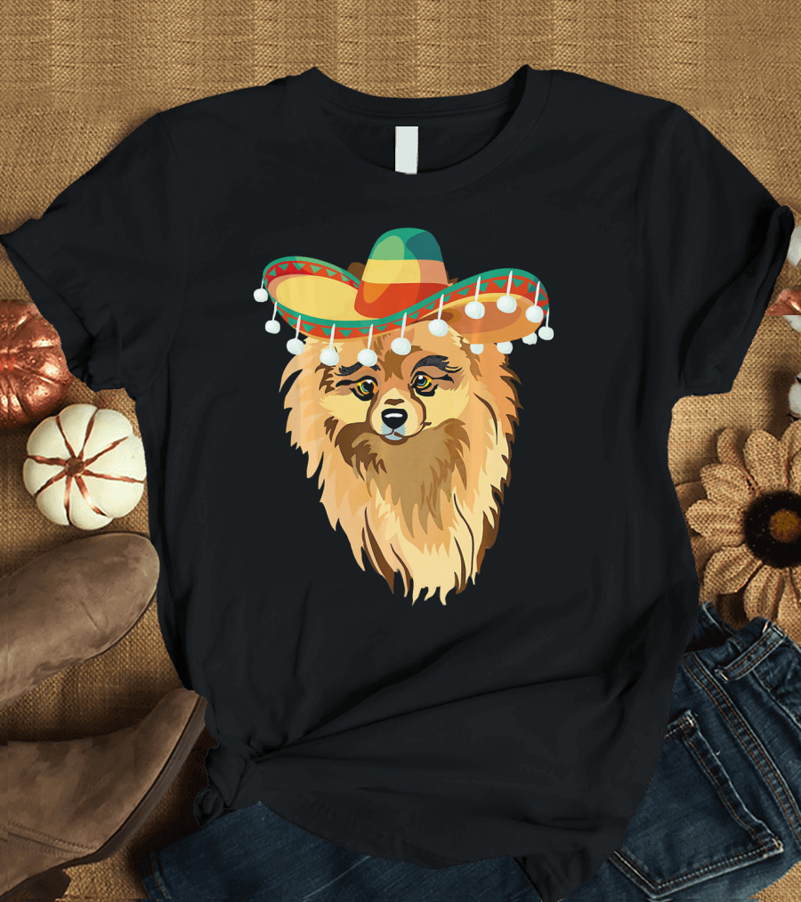 Pomeranian de Mayo Sombrero T-Shirt