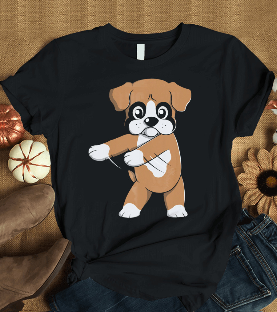 Boxer Dog Flossing Dance Move Floss T-Shirt