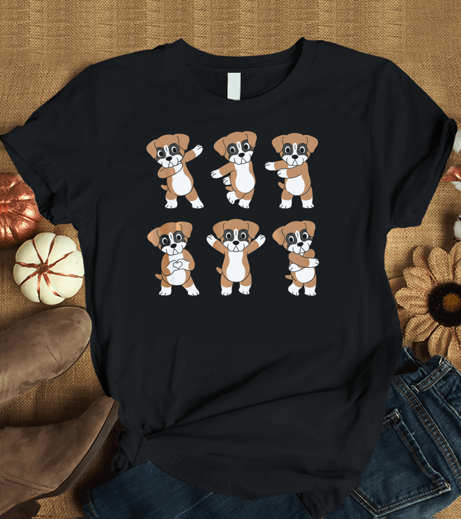 Boxer Dog Dance Moves Challenge Funny Boxer Dance Moves T-Shirt