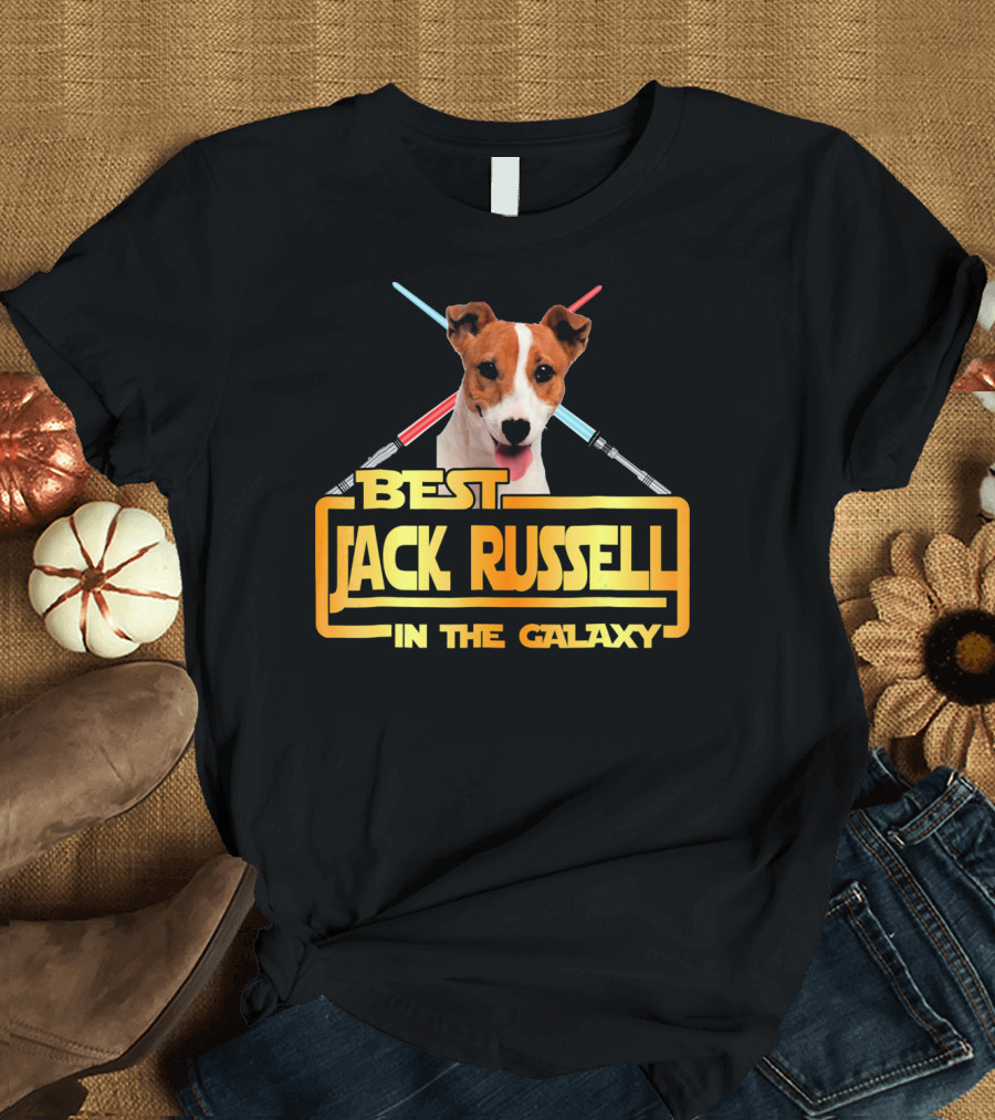 Best Jack Russell in the Galaxy with Lightsabers T-Shirt