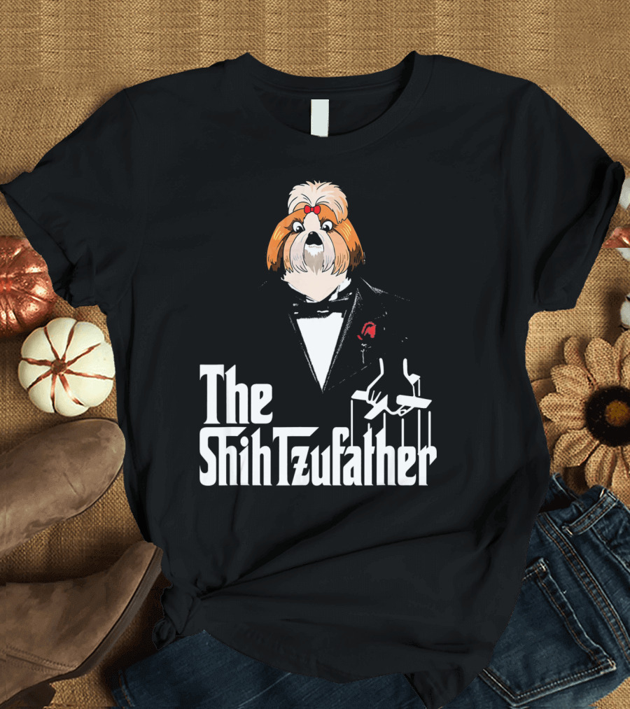 The Shih Tzufather Mafia Dog Puppet T-Shirt