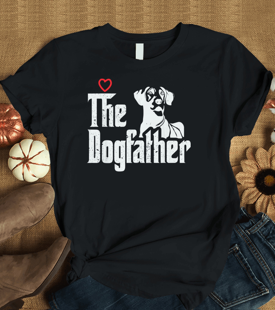 The Dogfather Great Dane Heart T-Shirt