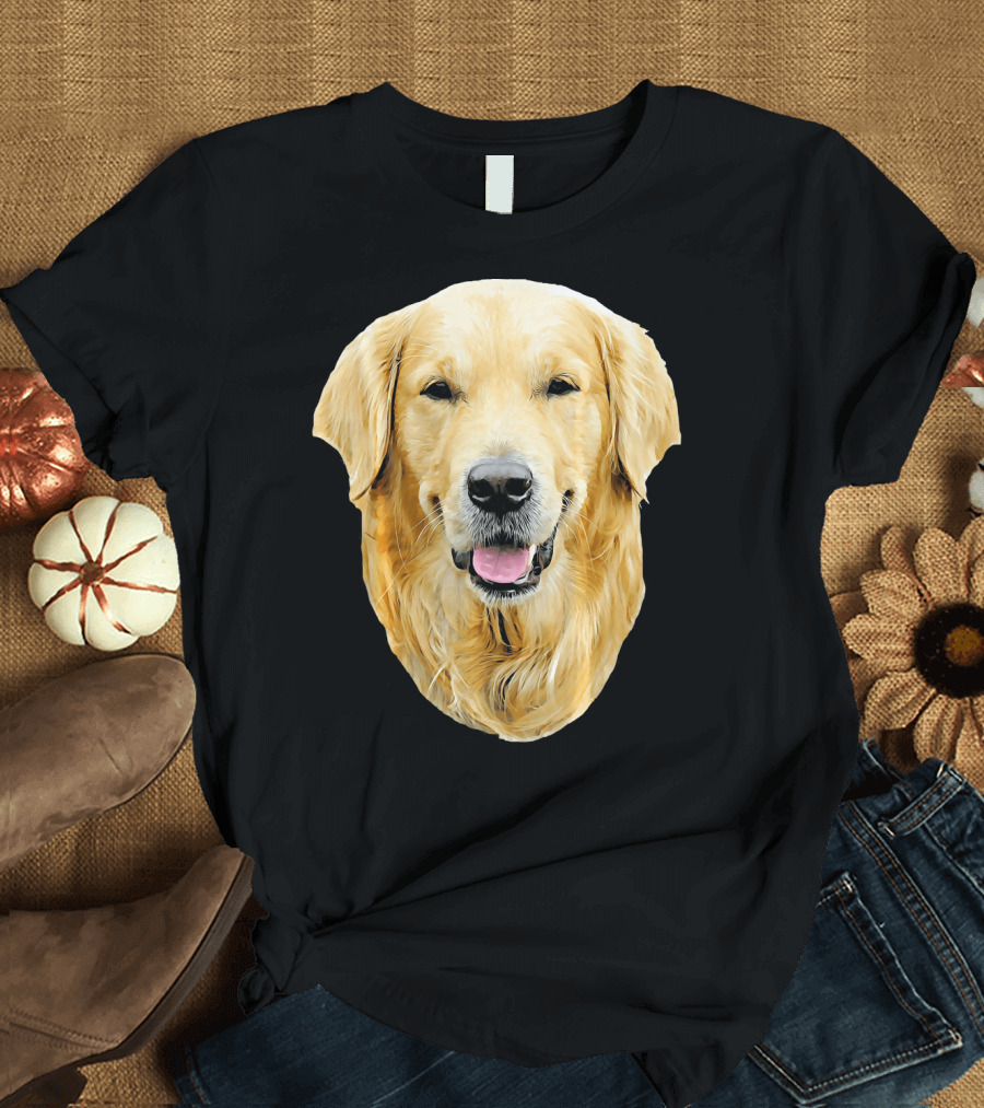 Golden Retriever Dog Portrait Detail Ani T-Shirt