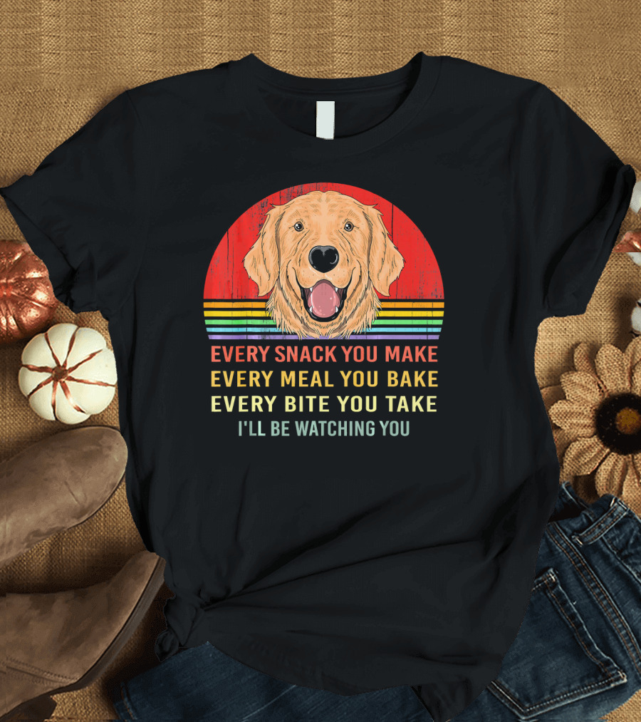 Every Snack You Make Funny Retro Vintage Labrador Retriever T-Shirt