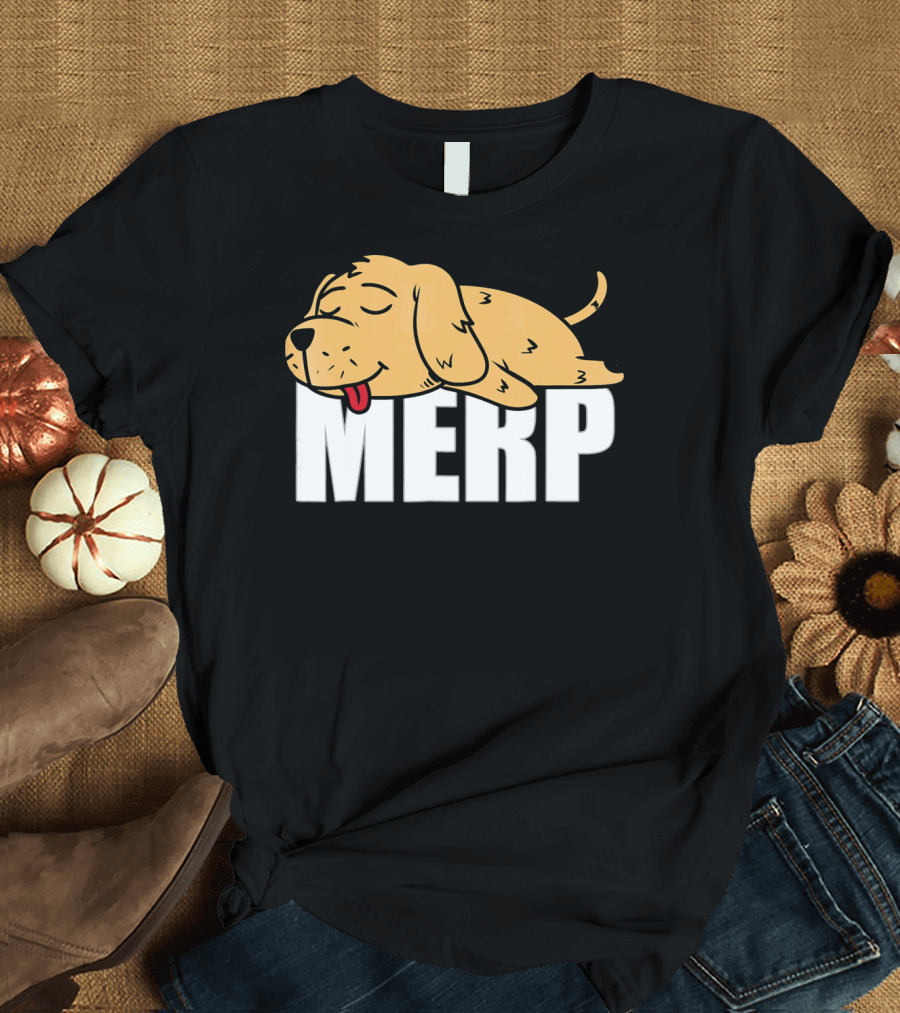 Golden Retriever Merp Internet Dank Meme T-Shirt