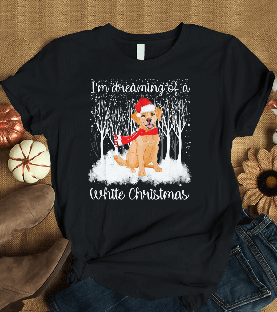 I'm Dreaming of a White Christmas Golden Retriever T-Shirt