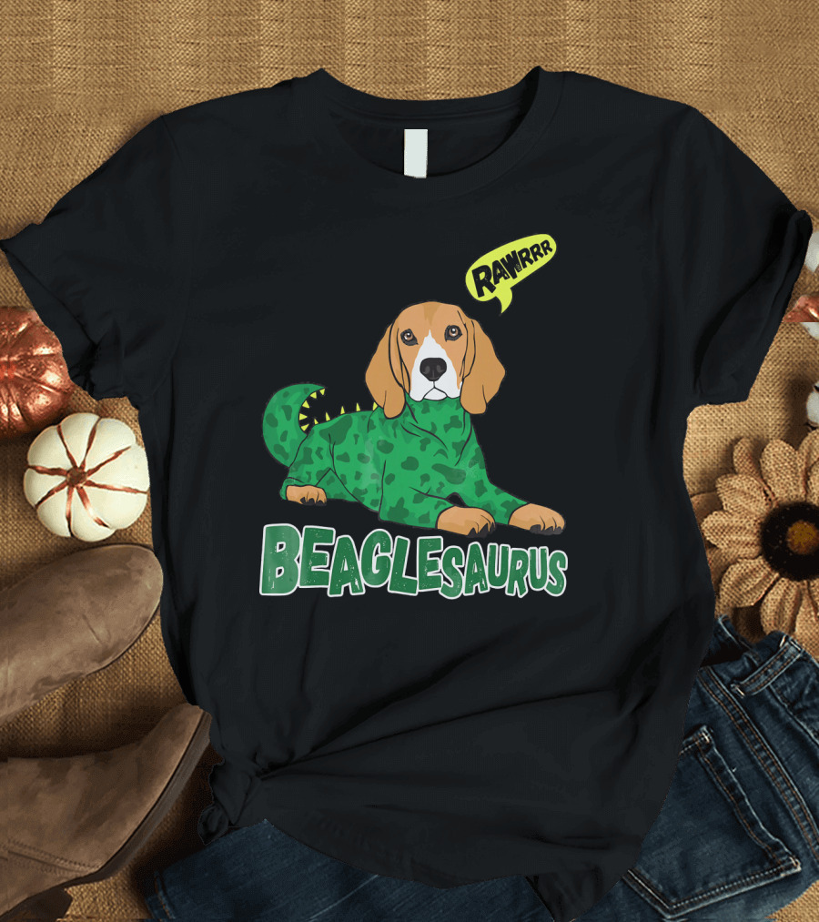 Beaglesaurus Rawrrr Beagle for Adults T-Shirt