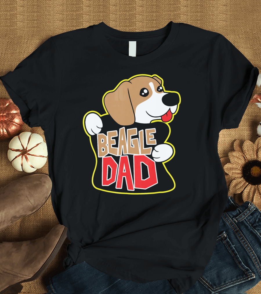Beagle Dad Beagle Dad Beagle Dog T-Shirt