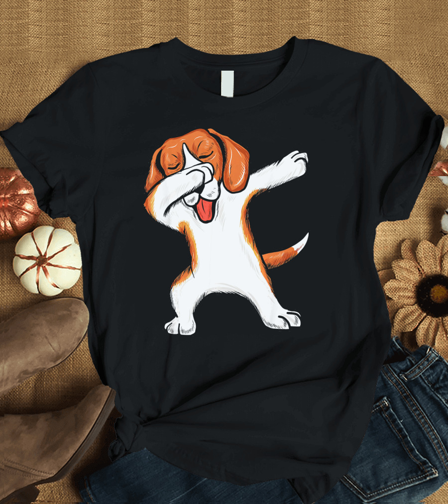 Dabbing Beagle Puppy Dab Dance for Boys and Girls T-Shirt