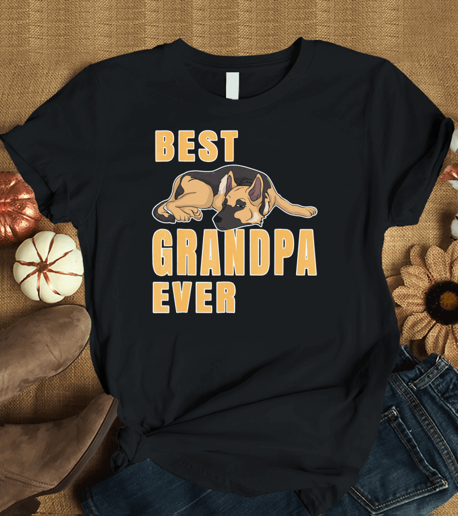Best German Shepherd Grandpa Ever T-Shirt