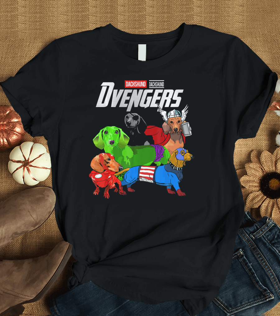 Dvengers Dachshund Funny Dog Avengers T-Shirt