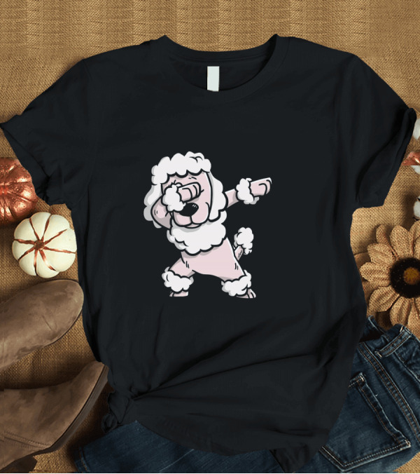 T-Shirt: Funny Dabbing Poodle Dog Celebration Birthday Party T-Shirt Funny Dabbing Poodle Dog Celebration Birthday Party T-Shirt