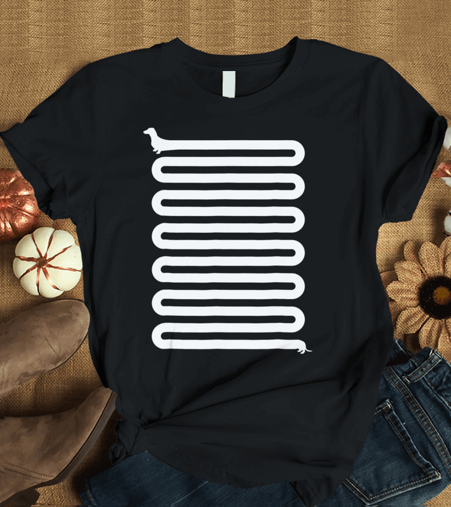 Funny Dachshund Wiener Dog Maze T-Shirt