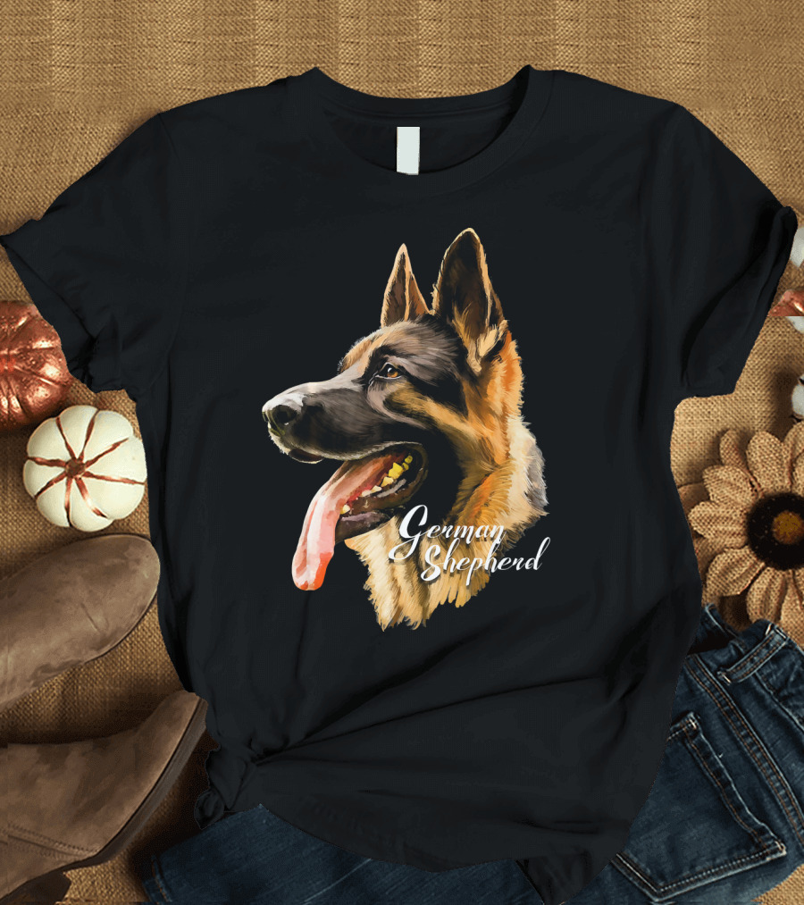 German Shepherd Dog Art Sharp Dog Dogs T-Shirt