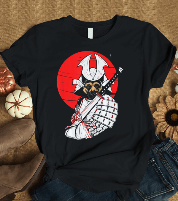 T-Shirt: German Shepherd Samurai Katana Japan Seal Moon T-Shirt German Shepherd Samurai Katana Japan Seal Moon T-Shirt