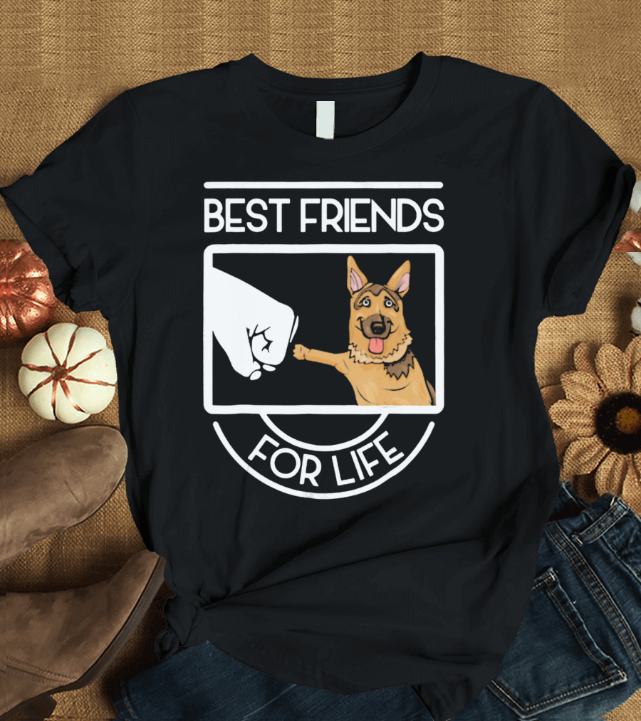 Best Friends For Life German Shepherd T-Shirt