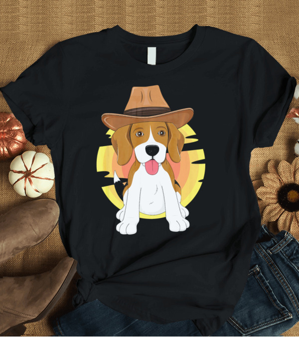 T-Shirt: Western Beagle Dog Lover Texas Cowboy Rodeo Sou T-Shirt Western Beagle Dog Lover Texas Cowboy Rodeo Sou T-Shirt