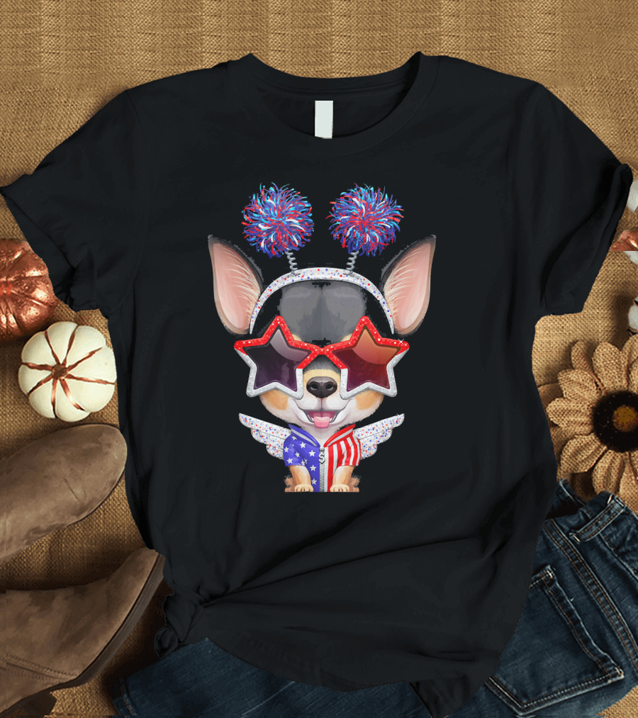 Chihuahua Independence Day T-Shirt