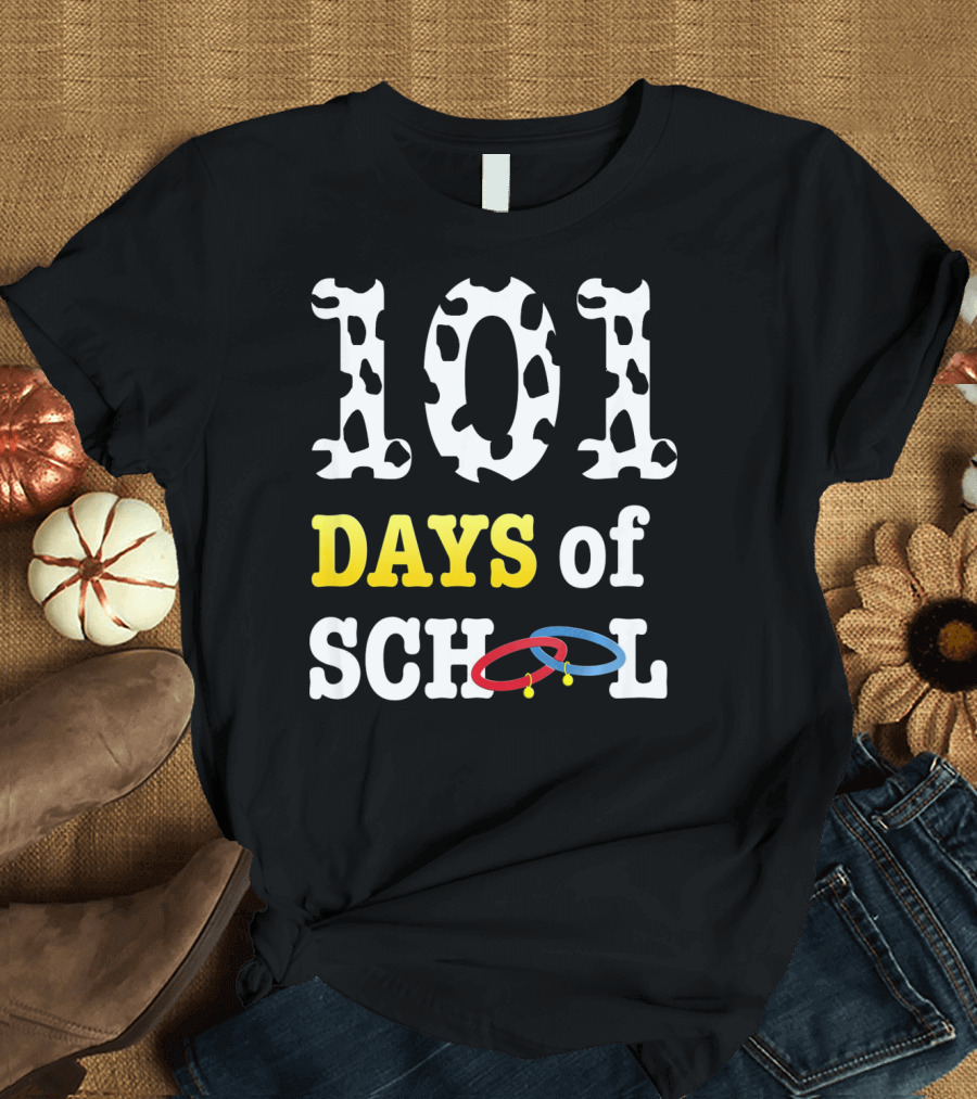 101 Days of School Dalmatian Spots Rings T-Shirt