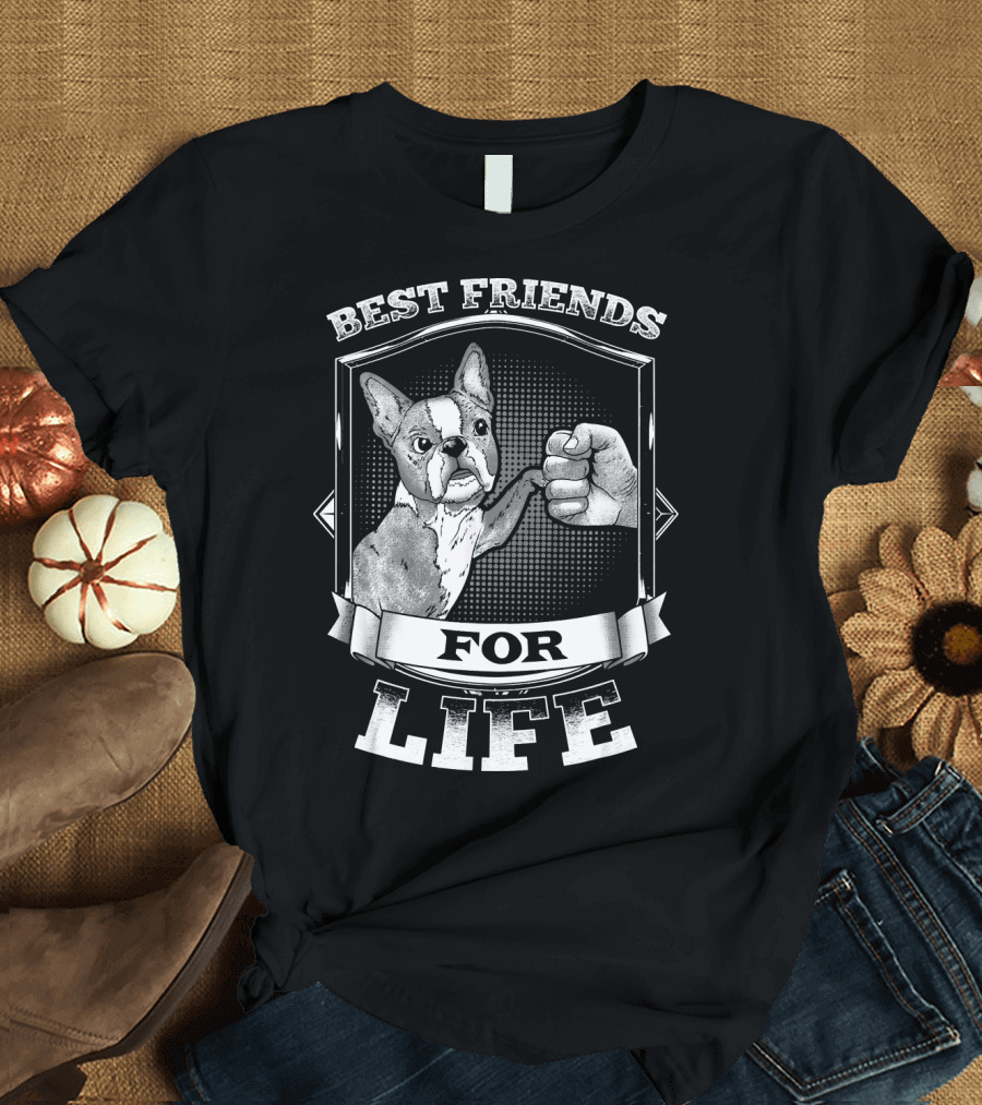 Best Friends For Life French Bulldog Frenchie T-Shirt