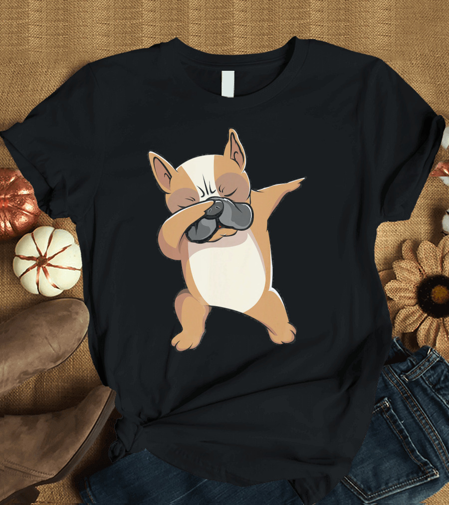 Funny Frenchie Dabbing French Bulldog Pose T-Shirt