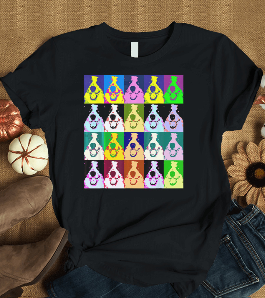 Border Collie Colorful Pop Art Blocks T-Shirt