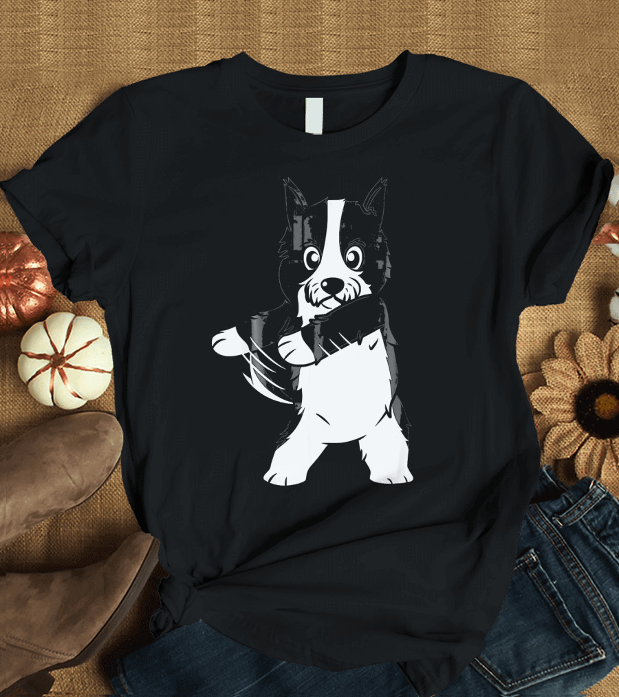 Border Collie Floss Dance Moves Inspiration Flossing T-Shirt