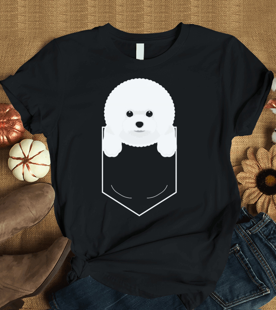 Bichon Frise In My Pocket Cute Dog Owner T-Shirt