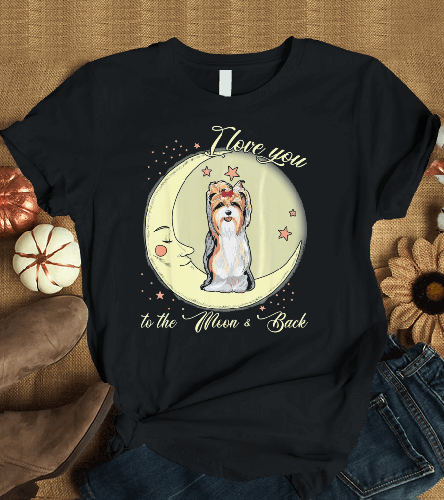I Love You to the Moon and Back Yorkie T-Shirt