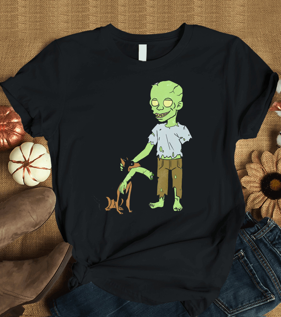 Miniature Pinscher and Friendly Zombie Duo T-Shirt